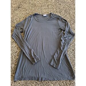 Cherokee Workwear Long Sleeve Shirt Gray Size Medium